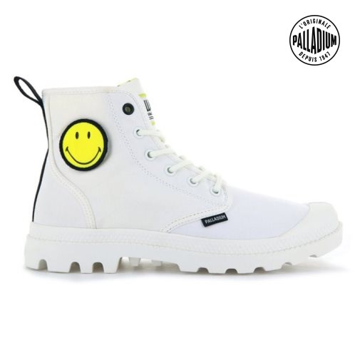 Palladium Pampa Smiley Change Laarzen Dames Wit | NL 04NJDIQ